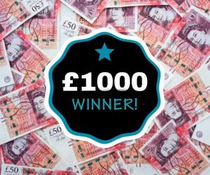 £1000 winner with Premier SpeedQuizzing