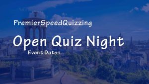 Premier SpeedQuizzing Open Quiz Night Calendar