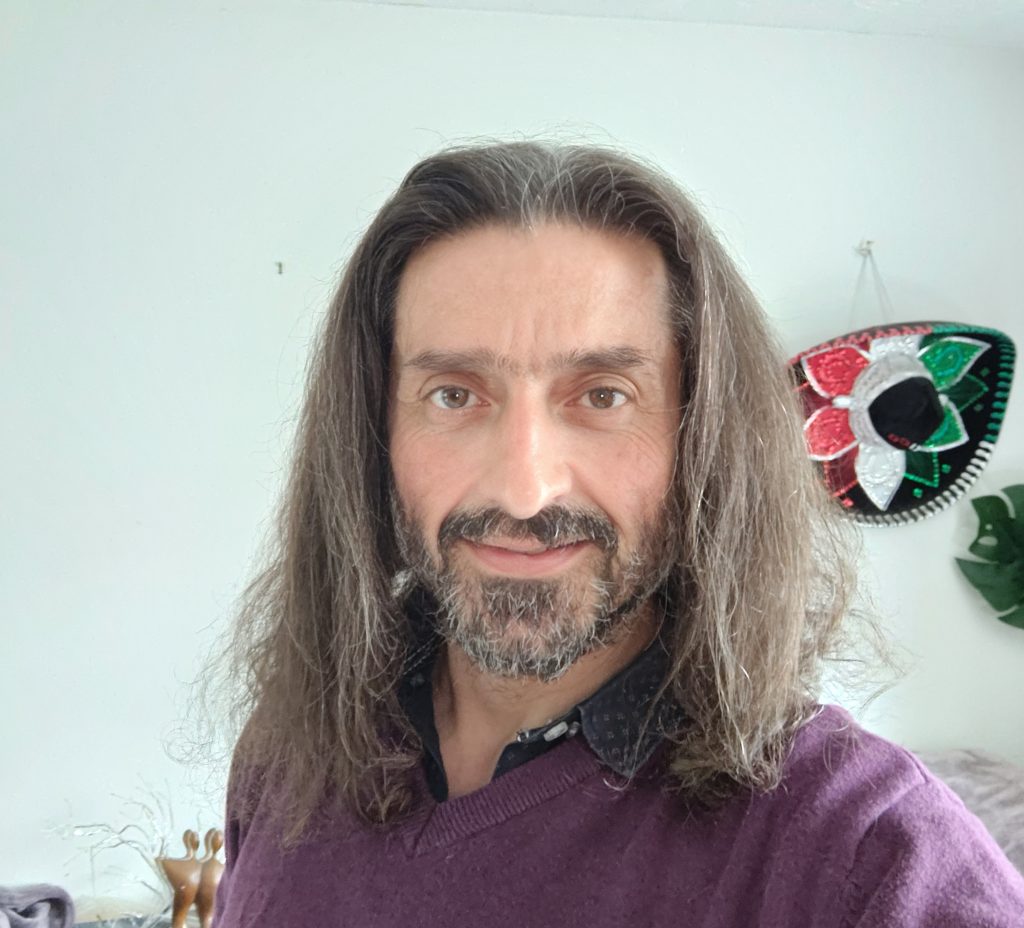 Little Princess Trust, Stephen Bebon today before removal of his hair
