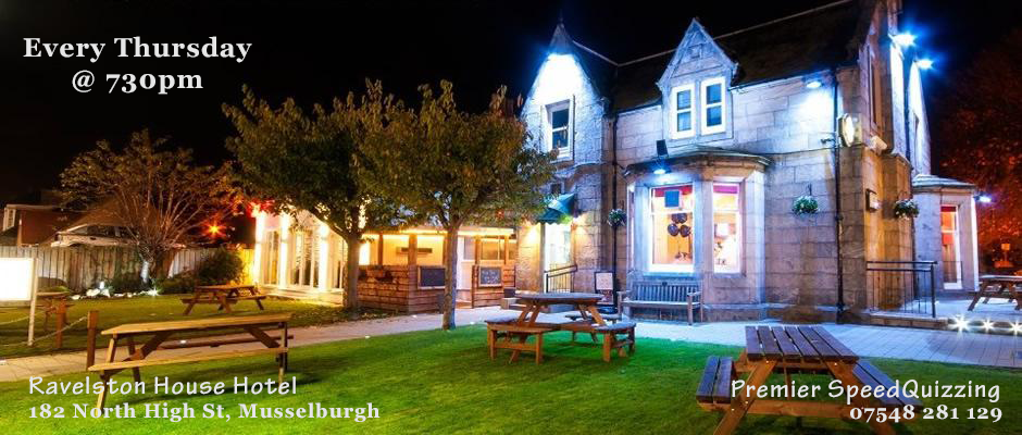 Ravelston Hotel Edinburgh — venue for Premier SpeedQuizzing quiz nights