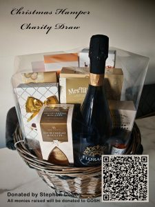 Hamper prize for winner at a Premier SpeedQuizzing quiz night